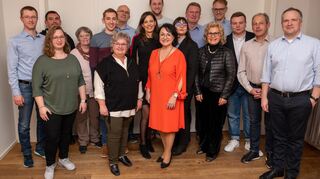 Stephan Braun (v. l.), Dietmar Mayer, Anne Brucker, Karin Neidig, Lukas Schubkegel, Simone Mack, Joachim Schäfer-Bach, Isabel Heider, Tim Berger, Jutta Schuster, Sophie-Chloé Hammes, Andreas Kistner, Joanna Gaa, Dr. Felix Geisler, Pascal Preuß, Andreas Wolf und Thomas Weidenbruch stehen auf der CDU-Kandidatenliste für die Gemeindewahl.