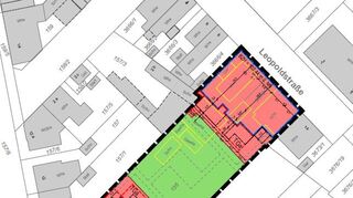 Um dieses Areal zwischen Lindenstraße (l.) und Leopoldstraße (oben) geht es. Früher war dort die Gärtnerei Wörn.