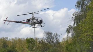 Auch im vergangenen Jahr waren die Schnakenbekämpfer der Kabs am Oberrhein mit dem Hubschrauber unterwegs.