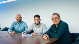 Stephan Lerch (v.l.), Theodoros Dedes und Ralf Zwanziger.