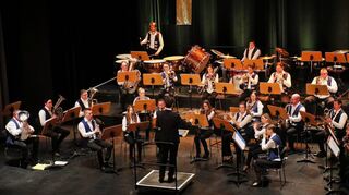 Jahreskonzert der Blauen Husaren in der Stadthalle Hockenheim. Das Hauptorchester spielte unter der Leitung von Benedikt Strambach.