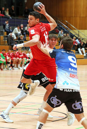 Mittelmann Jan Remmlinger soll in der Handball-Oberliga im Heimspiel der HG Oftersheim/Schwetzingen gegen Heiningen zum Einsatz kommen.