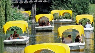 Es geht wieder los: Die Gondoletta im Luisenpark fahren wieder.