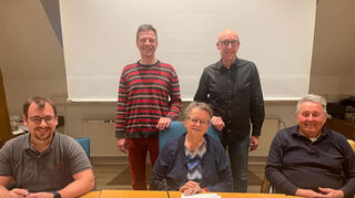 Ingo Pelz (v. l.), Ralph Pfahler, Sabine Petzold, Peter Keller und Reinhold Großhans bilden den Gemeindewahlausschuss.