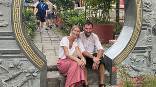 Judith und Adam in Malaysia.