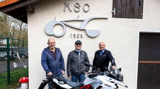 Der stellvertretende Vorsitzende des MSC Werner Striedl (v. l.), Kassierer Heiner Berger und Vereinsvorsitzender Dieter Mummert möchten bei den Motorsportfreunden neue Perspektiven schaffen.