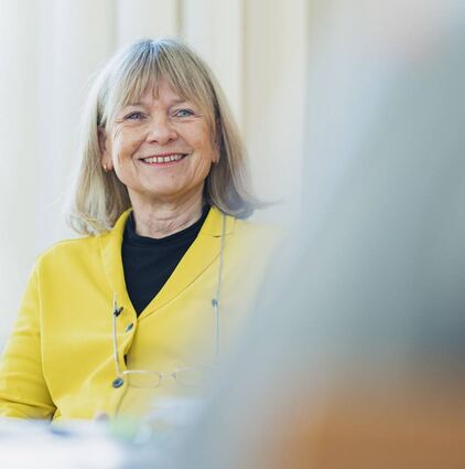 Dr. Susanne Brose-Mechler in einer Gesprächssituation. Für sie ist Kommunikation über psychische Erkrankungen wichtig.