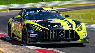 Mit diesem Mercedes-AMG GT 3 ist Marcel Marchewicz meistens unterwegs.
