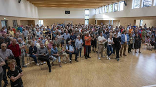 in der Heidemann-Halle herrschte sehr großes Interesse am Ausgang der Wahl.