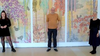 Inessa Emmer, Philipp Hennevogl und Ines Hock stellen unter dem Titel „Zwischen Linie und Farbe“ im Xylon-Museum aus.