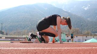Maren Ryll 2017 im Trainingslager in Latsch/Südtirol.