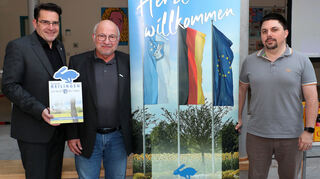 Bemüht um hausärztliche Versorgung: Bürgermeister Stefan Weisbrod (v. l.), Dr. Michael Eckstein und Dr. Stefan Reschke beim Abend in der Schulaula.