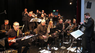 Die Galapagos Bigband aus Heidelberg unter der Leitung von Carl Krämer.