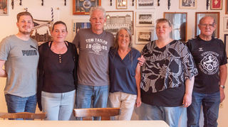 Die Geehrten bei der SCG: Marvin Keck (v. l.), Stefanie Flaccavento ,Thomas Heuß, Annemie Ramm, Bianca Keck und Alfred Keck. Es fehlt Lisa-Maria Ramm.