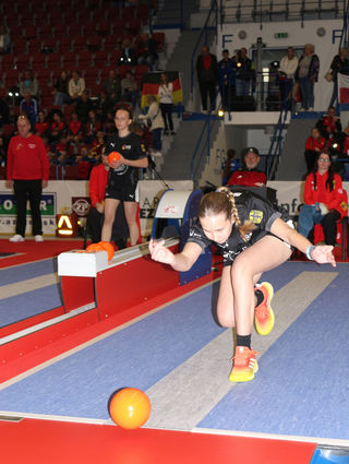 Pauline Jahn in Aktion.