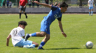 Mustafa Doelek (r.) macht sich nach dem Sieg in Neulußheim mit dem SV 98 Schwetzingen II auf den Weg in die A-Klasse.