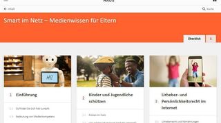 Die ersten drei Module schaffen schon jede Menge Grundwissen. In den anderen Modulen geht es unter anderem um die ethischen Fragen des Internets.