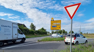 Hier kracht es nach wie vor sehr oft. Die Auffahrt zur B 535 in Richtung Heidelberg ist ein Unfallschwerpunkt.
