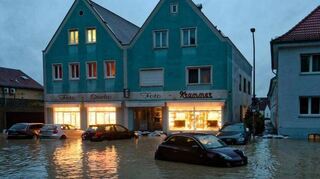 So sah es vor einigen Tagen in der Innenstadt von Schrobenhausen aus. Die Schäden sind immens.
