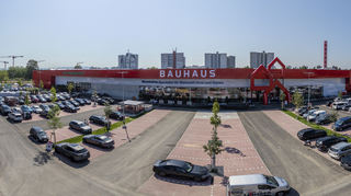 Die neue Bauhaus-Filiale von oben.