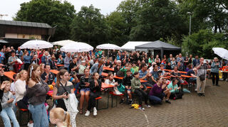 Der Andrang bei "Gauß rockt" in Hockenheim ist groß.