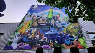 Interaktive Überraschung beim Weldefest in Plankstadt: Ein großes Plakat mit Wimmelbild