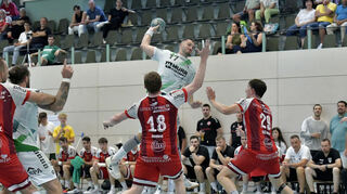 Im Finale hat der HC Oppenweiler/Backnang – hier am Ball – das Nachsehen gegen den Zweitligaaufsteiger TuS Ferndorf.