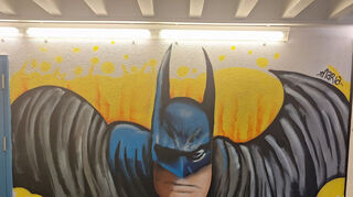 Auch Batman ist in Schwetzingen zu finden.