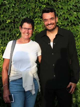 Erinnerungsfoto: Silvia Luksch und Giovanni Zarrella.