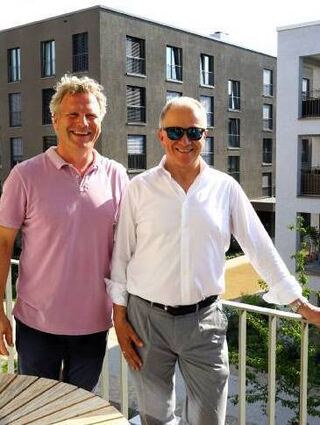 Andreas Epple (r.) und Christian Sauer vom Verkaufsteam Epple Immobilien.
