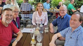 Dr. Rebecca Ziegler (M.) ist zu Gast bei der jüngsten Vorstandssitzung des VCD-Regionalverbands Rhein-Neckar und trifft hier auf offenen Ohren.