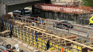 Die A 6 bei der Anschlussstelle Schwetzingen/Hockenheim ist eine Großbaustelle. Am Wochenende ist die Autobahn komplett gesperrt.