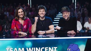 Sie bilden am Samstag das musikalische Team Wincent: Jana Ina Zarrella (v. l.), Wincent Weiss und Smudo von den den „Fantastischen Vier“.