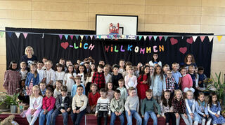 Die Erstklässler der Hubäcker-Schule in Hockenheim.
