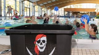 Spiel und Spaß rund ums Schwimmen können Kinder am Samstag, 21. September, beim Aktionstag im Bademaxx erleben.