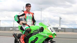Kawasaki-Pilot Felix Klinck aus Ketsch freut sich auf sein Heimrennen auf dem Hockenheimring.
