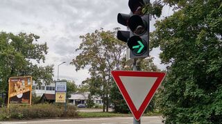 Diese Ampelanlage in der Talhausstraße ist bereits erneuert.