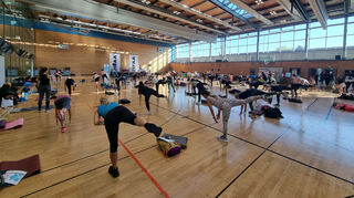 BBP Revolution: Bauch - Beine - Po mit Jutta Schuhn. Der Kurs ist bestens besucht.