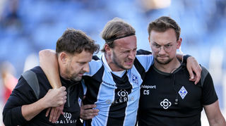 Waldhofs Felix Lohkemper musste gegen Rot-Weiss Essen verletzt ausgewechselt werden.