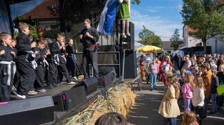 Die Vereine und Institutionen, die sich auf der Bühne präsentieren, geben attraktive Visitenkarten ab – viel Applaus gibt es für die „Viet Vo Dao“-Abteilung des SVR.