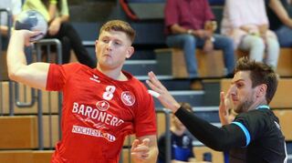 Maximilian Kuhlee – hier gegen Hardheim – trifft im Spiel der HG II gegen Knielingen achtmal.
