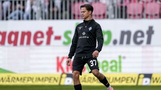 In Sandhausen stand Minos Gouras erstmals in dieser Saison im Drittliga-Kader.