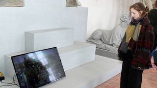 Die Bandbreite der Kunst ist vielseitig: Video-Installationen sind ebenfalls vertreten.