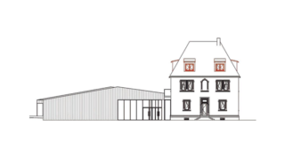 So sieht ein aktueller Plan für die Schaffung der neuen Gemeinderäume aus. Vorgesehen ist ein Anbau eines großen Begegnungsraumes mit Küche und Nebenräumen in Richtung Kirche, der barrierefrei zum Kirchenvorplatz erschlossen wird.
