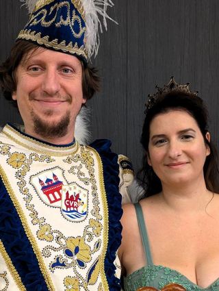 Das Prinzenpaar Maria und Gunnar Räch schwingt das Zepter bei den Rheinfunken.