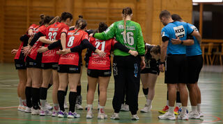 Das Team der HSG St. Leon/Reilingen schwört sich auf die Partie ein.