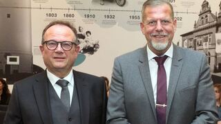 Thomas Jakob-Lichtenberg und OB Marcus Zeitler.