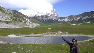 Für Bergfexe ein Hit in Europa: Reiseleiter Giovanni Nori im Gran Sasso, dem höchsten Gebirge des italienischen Apennin.