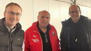 Tennisexperten bei den Bezirksmeisterschaften: Ex-DTB-Vizepräsident Nico Weschenfelder (v.l.), Stefan Schöneck und Turnierchef Christian Wagner.