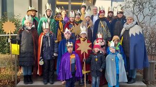 Im Rathaus waren die Sternsinger schon, in dieser Woche sind sie abschließend in örtlichen Kinderbetreuungseinrichtungen unter-wegs.